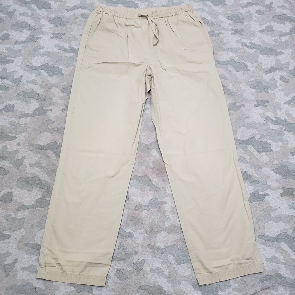 Orvis Pants Womens 6 Tan Pockets Drawstring Straight Leg Outdoors